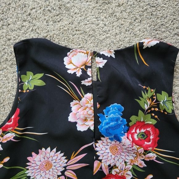 Topshop Layered Ruffle Floral Dress Sz Med - Picture 7 of 8